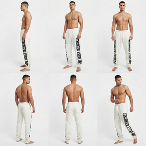 Pantalones Deportivos Personalizados Estilo Urbano para Hombre, Cintura con Cordón, Corte Holgado, Tejido Grueso, Felpa Francesa (400-500 GSM) - Product Image 5