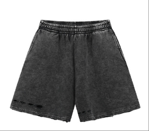 Shorts en molleton éponge élastique personnalisés pour homme, style décontracté, avec poches, en coton, pour l'été et l'entraînement sportif - Product Image 5