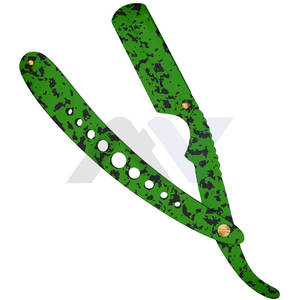 Navaja de Afeitar Profesional de Hoja Recta para Hombre, Navaja Clásica para el Cuidado Personal, Mango de Acero Inoxidable de Alto Rendimiento, Afeitado Suave - Product Image 2