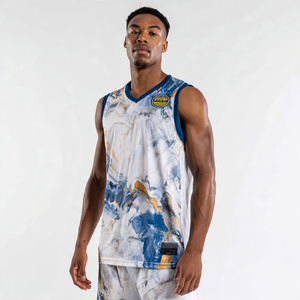 Camiseta de Baloncesto Sublimada con Cuello en V, 100% Poliéster, Secado Rápido, Camiseta de Baloncesto sin Mangas para Hombre, Camiseta de Fútbol Sublimada para Hombre - Product Image 6