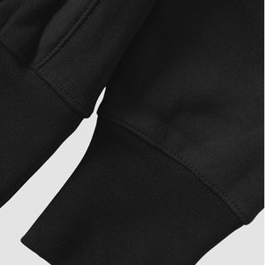 Sweat-shirt en molleton de coton pour homme, coupe classique, couleur unie, décontracté, avec poche avant, pour l'automne - Product Image 5