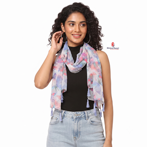 Premium Custom Printed Long <b>Scarf</b> Soft Fabric Head <b>Scarf</b> Custom Branding White Label OEM ODM Textile Manufacturer - Product Image 3
