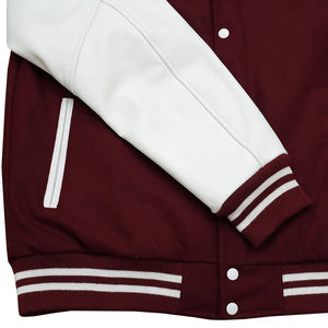 Produit tendance : Vestes universitaires à col rond, impression de logo personnalisée, manches longues, veste de baseball pour hommes - Product Image 5