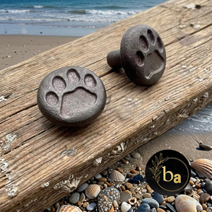 Manijas de Hierro Fundido con Diseño de Huella de Perro para Muebles Modernos, Duraderas y Ecológicas, para Sala de Estar, Cocina y Armarios - Product Image 1