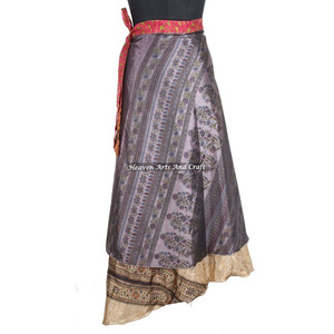New Magic <b>Wrap</b> Skirt Multi Wear Vintage Sari Skirts Rajasthani Silk <b>Wrap</b> Indian Printed Long <b>Sarong</b> Around Boho All Season <b>Wrap</b> - Product Image 5