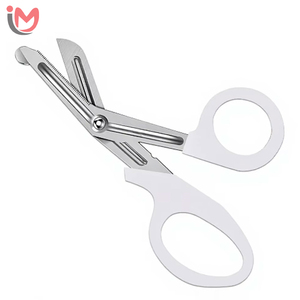 Ciseaux à pansements médicaux EMT personnalisés avec logo, 6 pouces, en acier inoxydable, revêtement fluoré, instruments chirurgicaux noirs - Product Image 4