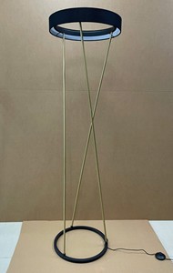 Lámpara de Pie Decorativa Moderna con Pantalla Redonda de Tela, LED Cálido de 3500K, Uso Residencial, Lumetal Vietnam - Product Image 4