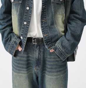 Conjunto de Dos Piezas de Mezclilla Personalizado OEM ODM, Traje Deportivo Unisex, Jeans de Algodón Premium, Ropa Casual Ecológica y Ligera - Product Image 4