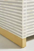 Vente en gros de meubles indiens pour salon, armoire de rangement moderne de luxe en bois massif avec incrustation d'os, buffet à pieds en métal