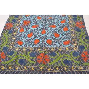 Handmade Kantha Suzani <b>Quilt</b> Vintage Cotton Floral Bedspread Boho Indian <b>Throw</b> Blanket Bedding Decor Eco-Friendly Washable Home - Product Image 5