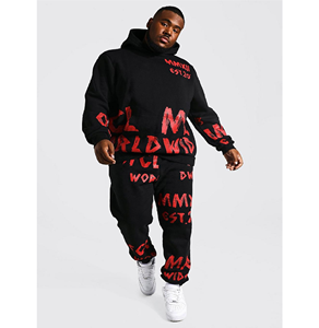 ชุดวอร์มมีฮู้ดสำหรับผู้ชาย,ชุดวอร์มโอเวอร์ไซส์เสื้อกันหนาวผ้าหนาดีไซเนอร์ผ้าหนามากกว่าไซส์ใหญ่พิเศษสำหรับฤดูใบไม้ร่วงฤดูหนาวขายส่ง - Product Image 4