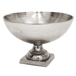 Cuenco de pedestal de acero inoxidable martillado de lujo, cuenco grande plateado para catering de bodas, buffet y elegante cuenco para servir frutas - Product Image 5