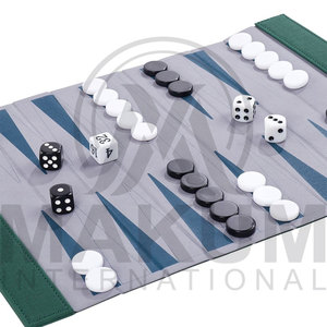 Juego de Backgammon Portátil de Cuero para Viaje, Juego de Backgammon Enrollable Hecho a Mano y Personalizado - Product Image 3