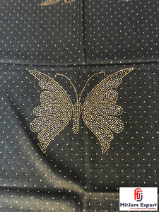 Hot Fix Rhinestone Crystal Mesh Fabric 70 GSM Eco Friendly Lightweight Water Resistant Breathable Custom Textile Fabric - Product Image 2