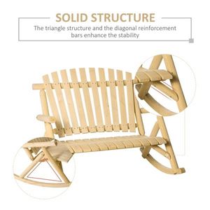 Fauteuil à bascule de jardin pour une assise extérieure confortable - Product Image 3