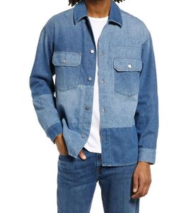 Chemises en jean pour hommes LUXE ATTIRE INDUSTRY – Chemise en jean en coton élégante, design classique et décontracté, anti-plis, écologique, haute qualité, ODM - Product Image 2