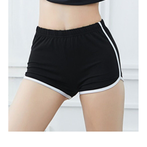 Shorts pour femmes à ourlet incurvé, doux et confortables, décontractés, pour la détente, taille élastique, coupe mi-largue, écologiques - Product Image 3
