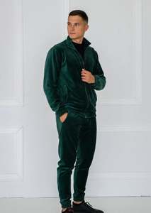 Ensemble de survêtement en velours personnalisé pour femme, sweat à capuche oversize en molleton, ensemble jogging deux pièces avec pantalon en coton - Product Image 4