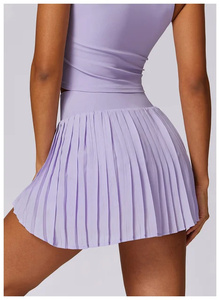 Ensemble de yoga pour femmes, soutien-gorge et jupe sur mesure, qualité supérieure, prix de gros RTS, extensible, sans couture, confortable, vêtements de sport AS-YS-53 - Product Image 4