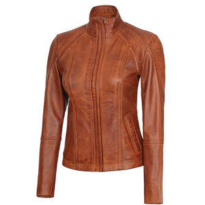 Chaqueta de piel de oveja auténtica para mujer, diseño personalizado de primera calidad, talla adulta, a prueba de viento, estampada, transpirable, acolchada, hecha a medida - Product Image 2