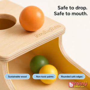 Wooden <b>Ball</b> <b>Drop</b> <b>Toy</b> With Colorful <b>Balls</b> For Toddlers Safe Educational Plaything Freestanding Design - Product Image 6