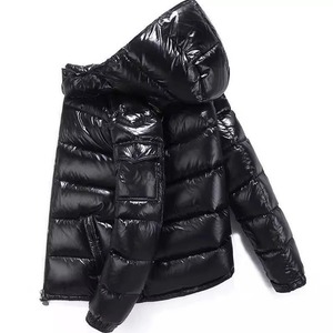 UNIQUE CLOTHING <b>Men's</b> Black <b>Hooded</b> Cotton Filled Puffer Jacket Faux <b>Fur</b> Trim Wind Resistant Breathable Winter <b>Coat</b> Zipper Stand - Product Image 6