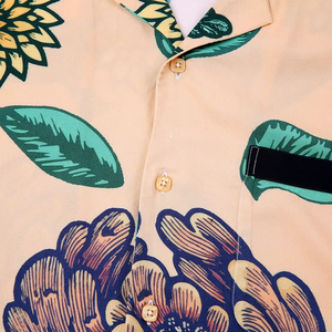 เสื้อเชิ้ตฮาวายพิมพ์ลายตามสั่ง คอปกคิวบา แขนสั้นลำลอง เสื้อเชิ้ตชายหาดอะโลฮ่าสำหรับผู้ชาย - Product Image 3