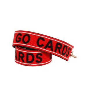 Sangle de sac à main rectangulaire personnalisée en coton transparent avec perles de verre, faite à la main, pour le sport, CREATIVE ART ZONE ST-PS70 - Product Image 1