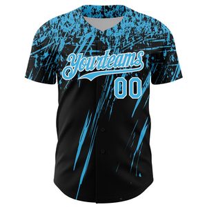 Maillot de baseball personnalisé pour équipe, antibactérien, entièrement boutonné, manches courtes, col en V, unisexe, 100 % coton biologique, printemps/été/hiver, devant - Product Image 4
