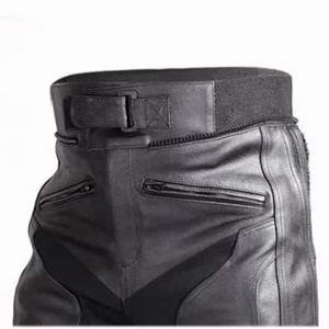 Pantalones de Motocicleta de Cuero para Hombre, Impermeables, para Todas las Estaciones, Ropa de Carreras Negra, Protección Completa - Product Image 4