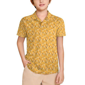 Chemises de golf pour garçons Natural Wear Youth, à séchage rapide, respirantes, légères, style sportswear junior. - Product Image 1
