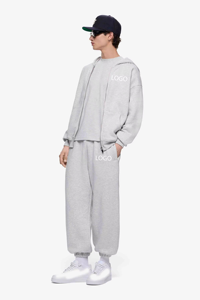 High Fashion Custom <b>Men</b> Women's Long Sleeve Hoodie Jogger Set Oversized Sweatsuit Gym Wear Unisex Logo Breathable Winter - Product Image 5
