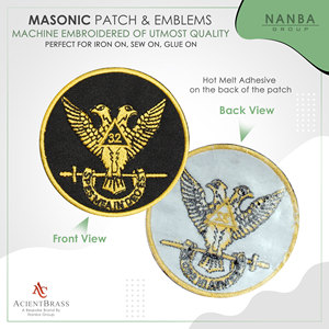 ตราปักศิลปะกรรมกรรมสก็อตแลนด์ระดับ 32 องศา รูปนกอินทรีสองหัวปีกตั้งขึ้น - Product Image 2