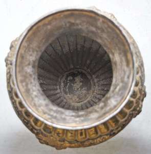 Jarrón Decorativo Antiguo de Latón con Diseño Floral Acrílico para Regalo o Decoración del Hogar, Artesanía en Metal - Product Image 3