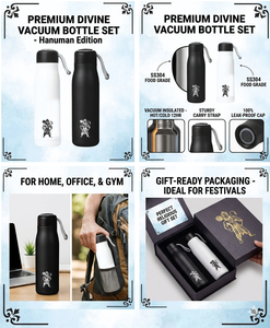 Bouteille d'eau promotionnelle en métal imprimée Hanuman Ji pour la Saint-Valentin et Noël - Product Image 3