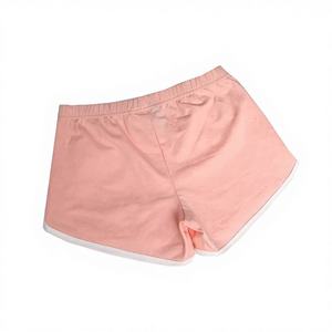 Pantalones cortos de gimnasio con logotipo personalizado para mujer 100% algodón de cintura alta de talla grande ropa atlética transpirable Fitness Yoga Gear - Product Image 1