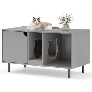 Casetta per Gatti Grigia Premium: Arredo e Accessori per il Comfort Felino - Product Image 2
