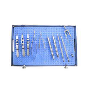 Premium Quality Ophthalmic 12 Pcs Cataract Surgery Set Eye Micro Surgery Stainless Steel Surgical Instruments Reusable CE Manual - Product Image 1