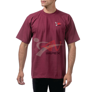 T-shirt décontracté à manches courtes et col rond, coupe classique, respirant, couleur unie, effet vintage délavé, personnalisable pour votre marque, en microfibre - Product Image 6