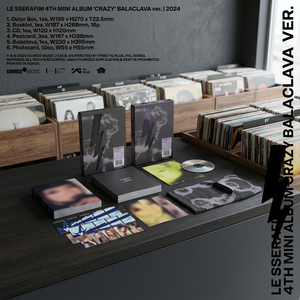 [Album original coréen authentique à 100 %] LE SSERAFIM LE SSERAFIM 4ème mini-album 'CRAZY' (version BALACLAVA) album k-pop - Product Image 5