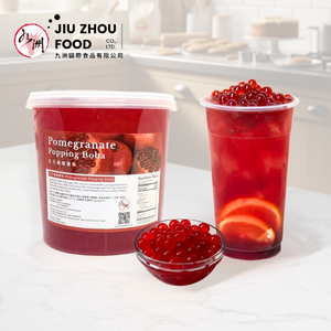 Bolas de Jugo Explosivas con Sabor a Granada Roja, Botella de 3.4 kg, Ingrediente para Té de Burbujas de Taiwán, Certificación Halal y HACCP - Product Image 1