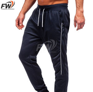 Pantalones Deportivos de Algodón para Hombre, Talla Grande, con Logotipo Personalizado, para Gimnasio, Estilo Casual, Largos, Venta al Por Mayor OEM - Product Image 5