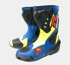 Botas de Motociclismo de Cuero de Diseño Único y Moderno Hechas a Medida para Hombre, Forro de Malla de Primera Calidad, Servicio OEM, Estilo Ciclismo - Product Image 1