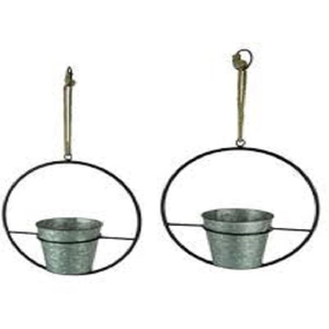 Wholesale Price Rose Gold Plated Metal Hanging Planter Decorative Ball Shape Balcony Hanging <b>Plant</b> Holder Garden Decor Supplies - Product Image 1