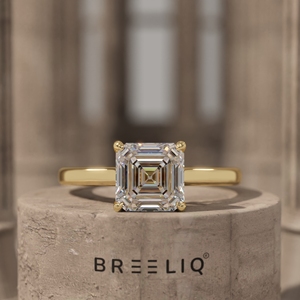 <b>Emerald</b> Cut Diamond Engagement <b>Ring</b> Sterling <b>Silver</b> Solitaire <b>Ring</b> Minimalist Bridal <b>Ring</b> Elegant Wedding Proposal Jewelry - Product Image 1