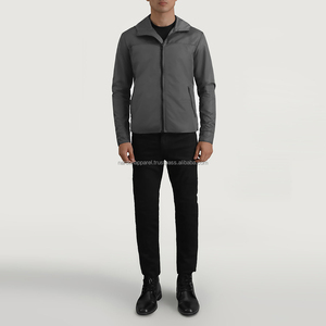 Nardon Apparel Nouvelle veste coupe-vent en polaire Vêtements Veste en cuir brodée sur mesure pour hommes - Product Image 4