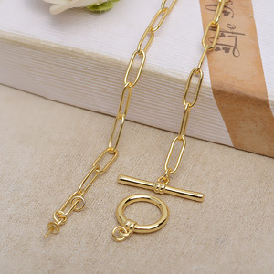 Collier chaîne épaisse en argent S925, style AB, porte-perles vide 4-6, accessoires 5068, bijoux - Product Image 4