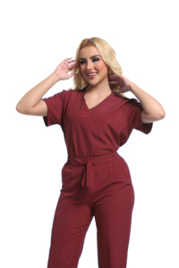 Women's Hospital Uniforms Wholesale Price Custom Logo Stand Collar Multi Color <b>Doctor</b> Hospital Uniform <b>Sets</b> - Product Image 6