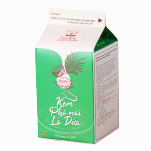 Venta al por mayor de fábrica: Crema no láctea para bebidas, crema de postre de queso Pandan 500G, para café y té con leche, HALAL, OEM/ODM, ¡Gran oferta! - Product Image 1