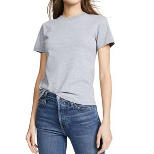 Camiseta Ajustada de Verano para Mujer, Directo de Fábrica, Algodón Suave, Transpirable, Ropa Casual OEM - Product Image 1